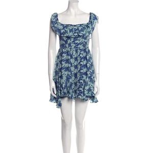 LOVESHACKFANCY Silk Mini Dress Size: S